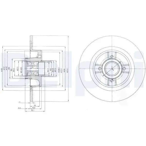 Delphi Arka Fren Diski – BG9029RS