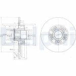 Delphi Arka Fren Diski – BG9031RS