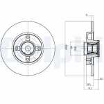 Delphi Arka Fren Diski – BG9053RSC