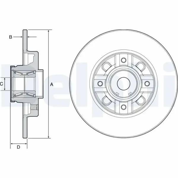 Delphi Arka Fren Diski – BG9116RS