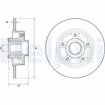 Delphi Arka Fren Diski – BG9137RS