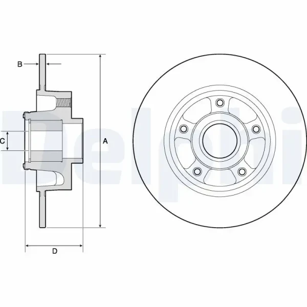 Delphi Arka Fren Diski – BG9137RS