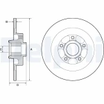 Delphi Arka Fren Diski – BG9138RS