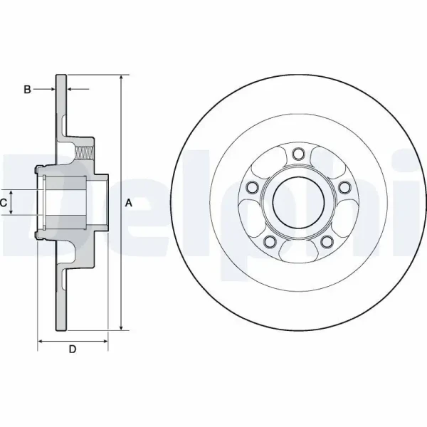 Delphi Arka Fren Diski – BG9138RS