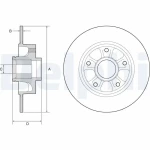 Delphi Arka Fren Diski – BG9230RSC / OEM 432009292R