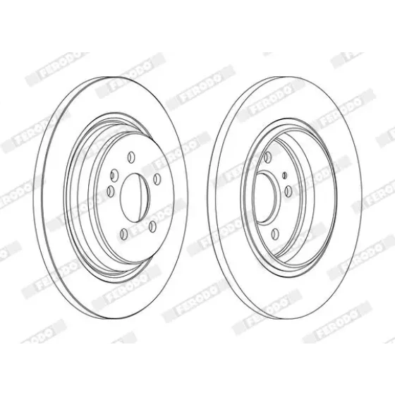 Ferodo Arka Fren Diski – DDF1099C / OEM A1634230212 ürün görseli