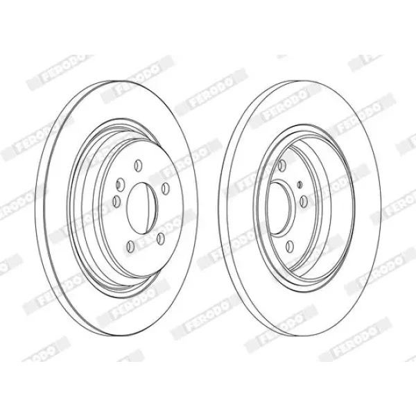 Ferodo Arka Fren Diski – DDF1099C / OEM A1634230212