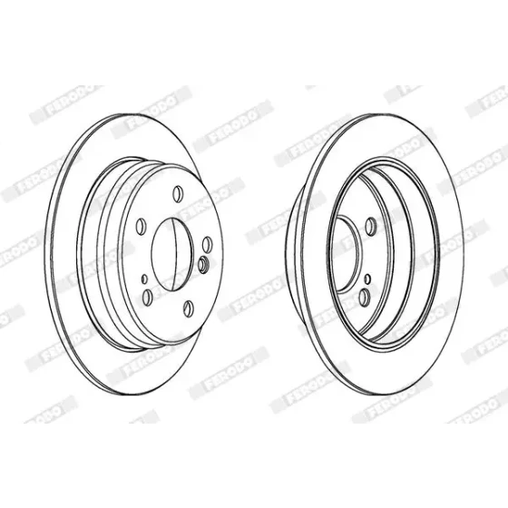 Ferodo Arka Fren Diski – DDF122 / OEM A2014231112 ürün görseli