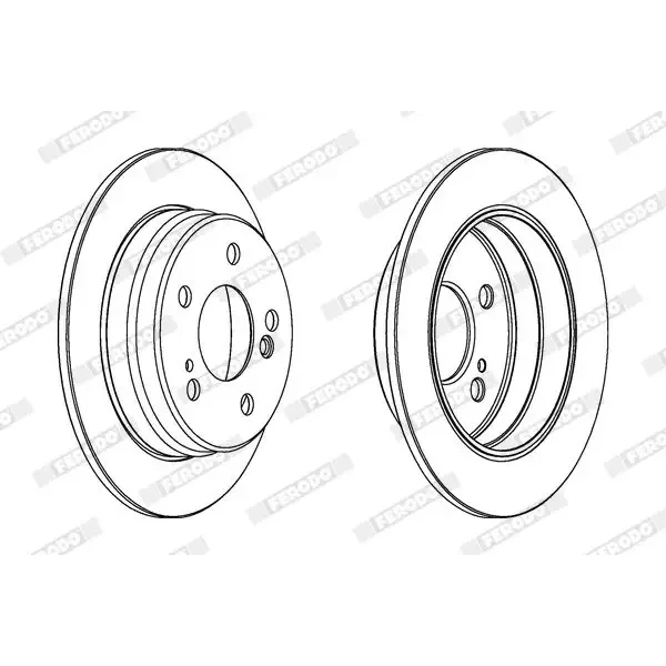 Ferodo Arka Fren Diski – DDF122 / OEM A2014231112