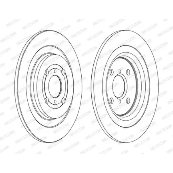 Ferodo Arka Fren Diski – DDF1588C / OEM 424310D060000
