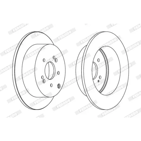 Ferodo Arka Fren Diski – DDF1671C / OEM 584112B000 ürün görseli