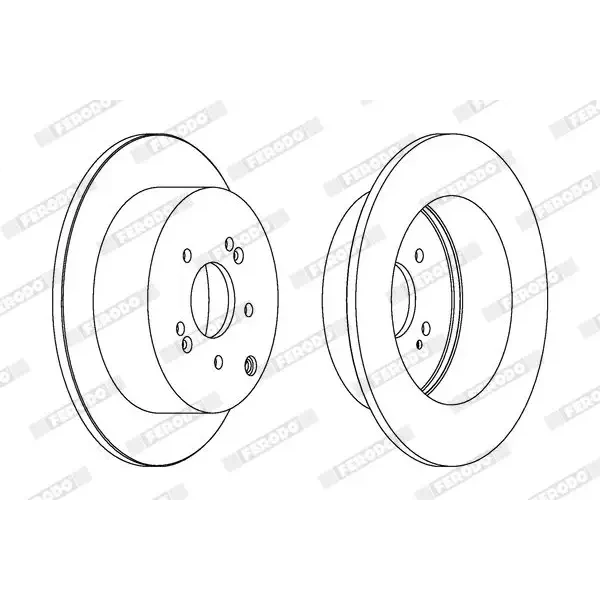 Ferodo Arka Fren Diski – DDF1671C / OEM 584112B000