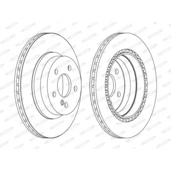 Ferodo Arka Fren Diski – DDF1672C / OEM A2114230912 ürün görseli