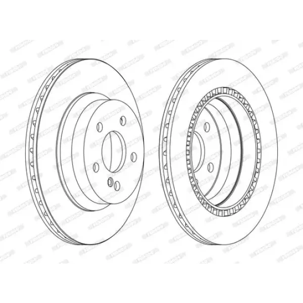 Ferodo Arka Fren Diski – DDF1672C / OEM A2114230912