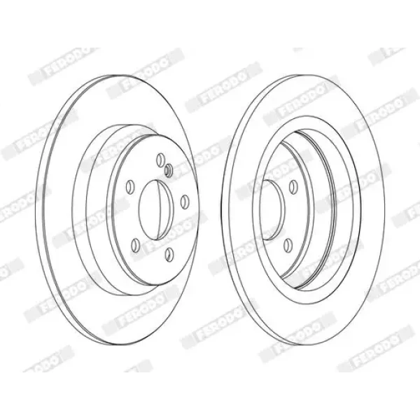 Ferodo Arka Fren Diski – DDF1675C / OEM A2204230112