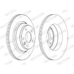 Ferodo Arka Fren Diski – DDF1698C / OEM 7L6615601E