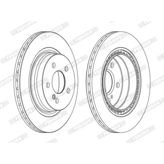 Ferodo Arka Fren Diski – DDF1700C / OEM A2044230712 ürün görseli