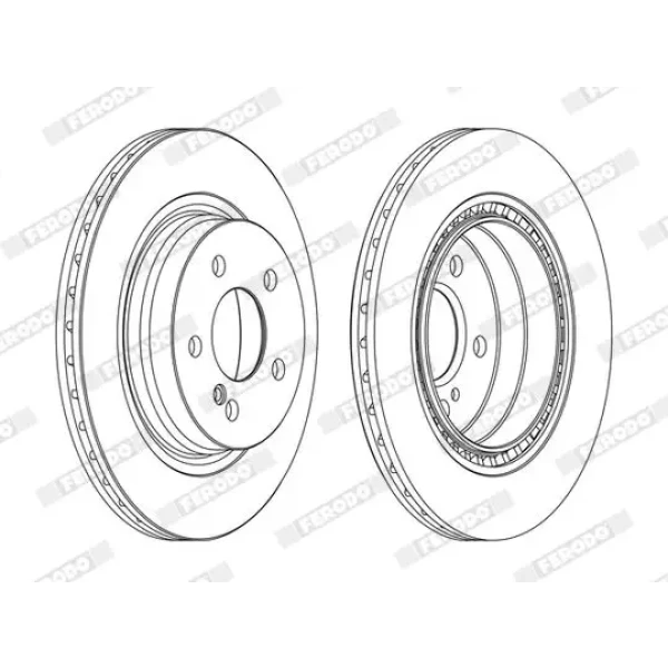 Ferodo Arka Fren Diski – DDF1700C / OEM A2044230712