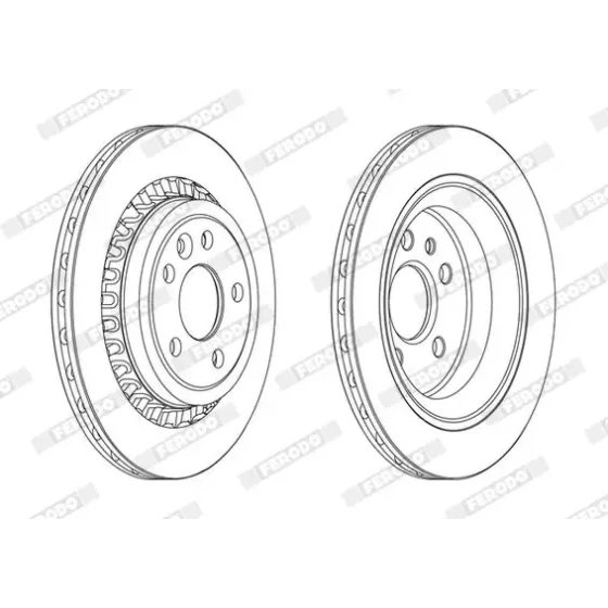 Ferodo Arka Fren Diski – DDF1802C / OEM 31410569 ürün görseli