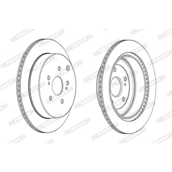Ferodo Arka Fren Diski – DDF2072C / OEM 5561177K01 ürün görseli