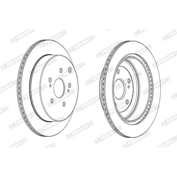 Ferodo Arka Fren Diski – DDF2072C / OEM 5561177K01
