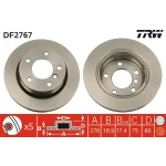 TRW Arka Fren Diski – DF2767