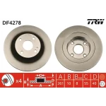 TRW Arka Fren Diski – DF4278 / OEM B26Y26251L1