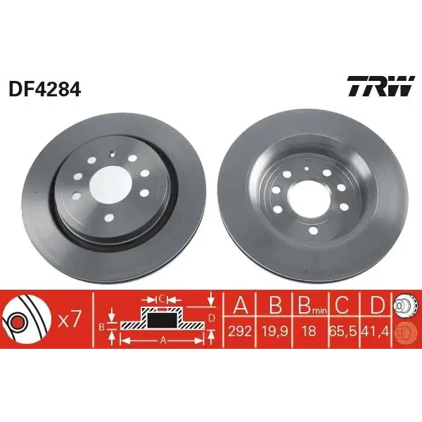 TRW Arka Fren Diski – DF4284