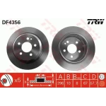 TRW Arka Fren Diski – DF4356 / OEM A6394230112