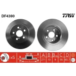 TRW Arka Fren Diski – DF4380 / OEM 4243105040