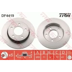 TRW Arka Fren Diski – DF4419