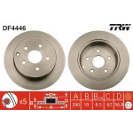 TRW Arka Fren Diski – DF4446 / OEM 424310F010