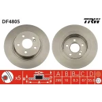 TRW Arka Fren Diski – DF4805 / OEM A2044230912
