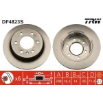 TRW Arka Fren Diski – DF4823S / OEM A9064230012
