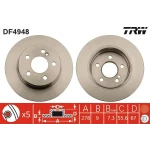 TRW Arka Fren Diski – DF4948 / OEM A0423131207