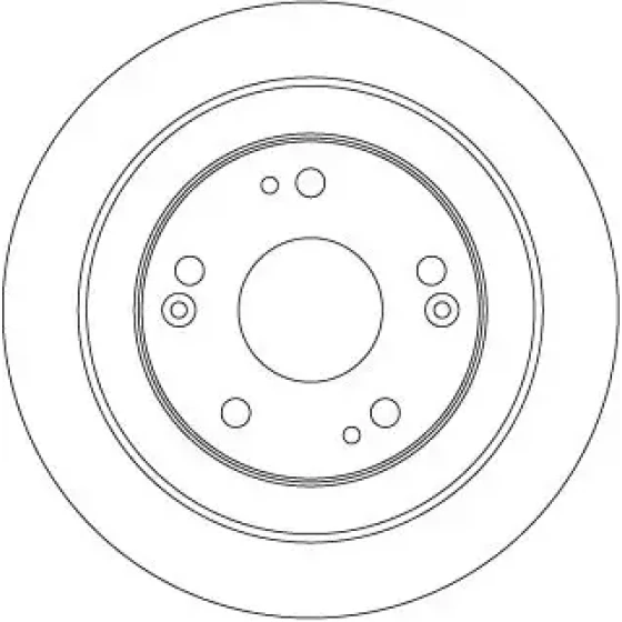 TRW Arka Fren Diski – DF6526 / OEM 42510TV0E01 ürün görseli