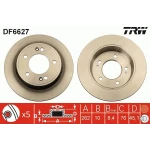 TRW Arka Fren Diski – DF6627 / OEM 58411A6300