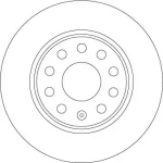 TRW Arka Fren Diski – DF6952 / OEM 5Q0615601B