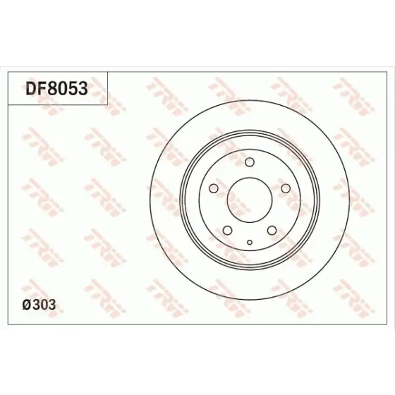 TRW Arka Fren Diski – DF8053 / OEM K01126251B ürün görseli