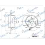 Mando Arka Fren Diski – MBC030027 / OEM 584111G300