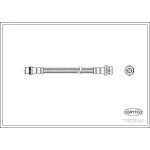 Corteco Arka Fren Hortumu – 19030300 / OEM 8200256166