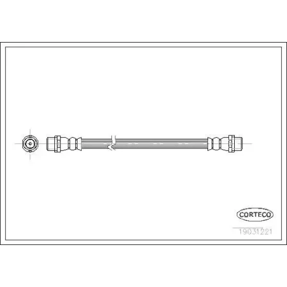 Corteco Arka Fren Hortumu – 19031221 / OEM A9044280435 ürün görseli