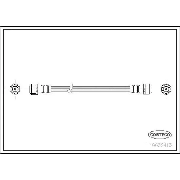 Corteco Arka Fren Hortumu – 19032415 / OEM A1684280235