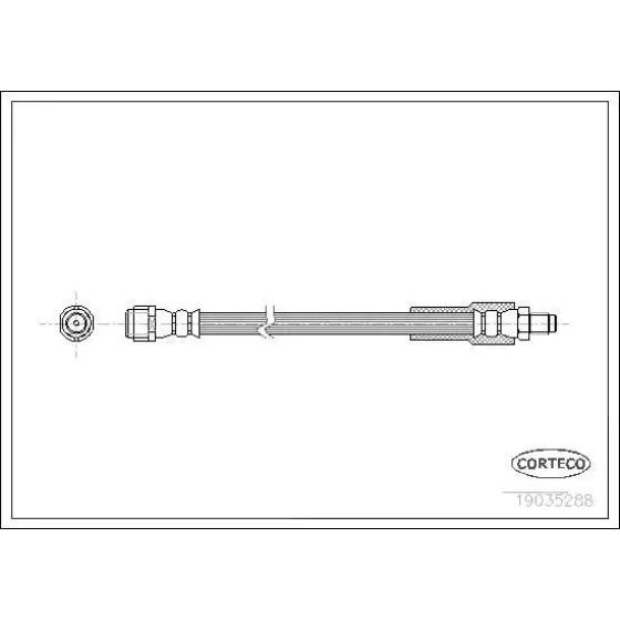 Corteco Arka Fren Hortumu – 19035288 / OEM A6394280935 ürün görseli