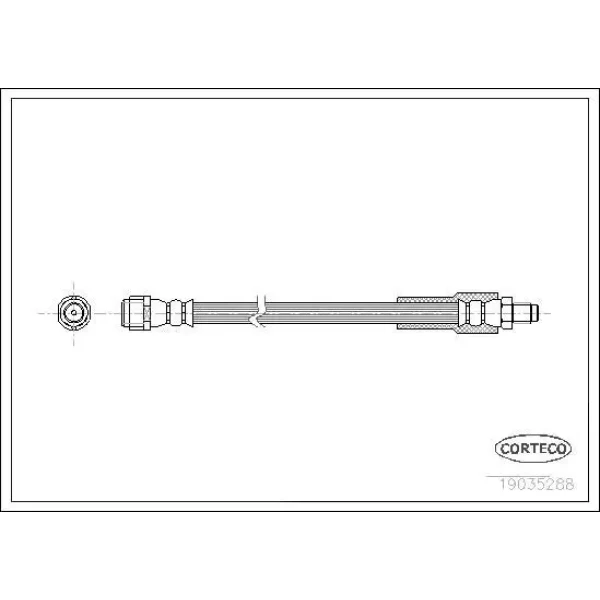 Corteco Arka Fren Hortumu – 19035288 / OEM A6394280935