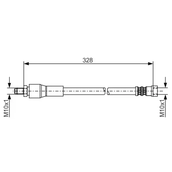 Bosch Arka Fren Hortumu – 1987481001 / OEM A6394280935 ürün görseli