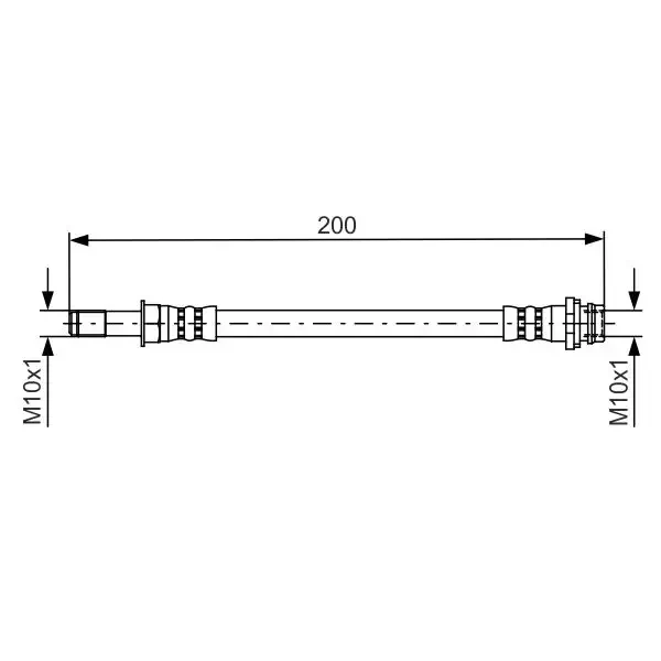Bosch Arka Fren Hortumu – 1987481443 / OEM 1671646