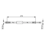 Bosch Arka Fren Hortumu – 1987481617 / OEM 34326789264