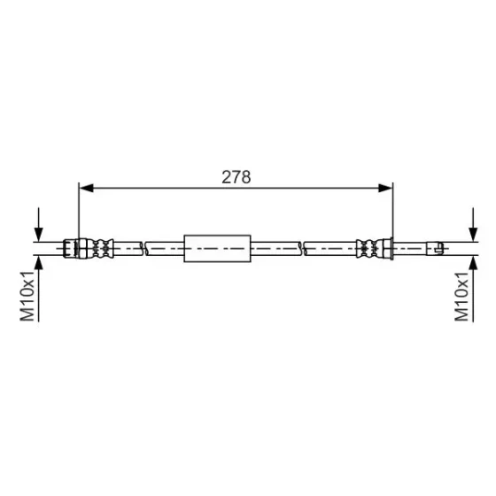 Bosch Arka Fren Hortumu – 1987481617 / OEM 34326789264 ürün görseli