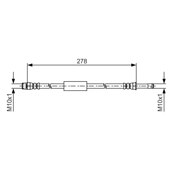 Bosch Arka Fren Hortumu – 1987481617 / OEM 34326789264